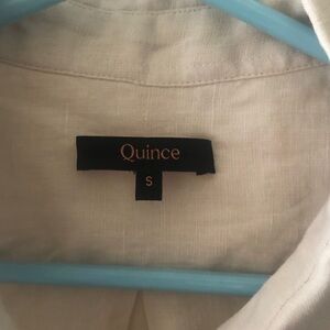 Quince linen ivory shirt - Small (pj top)